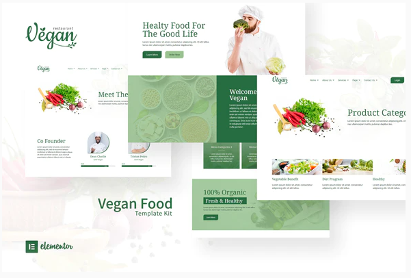 [Themeforest] Vegan Restaurant Elementor Template _0.png